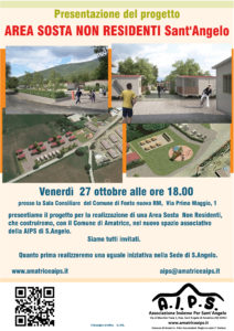 Presentazione progetto Area Sosta Non Residenti Sant'Angelo Amatrice (RI)